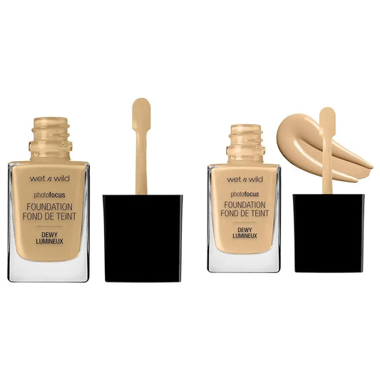 wet n wild Photo Focus Dewy Foundation Cream Beige & Buff Bisque Liquid