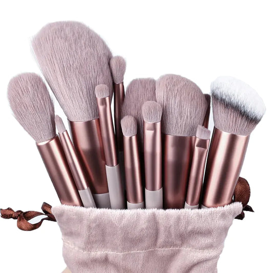 13Pieces Soft Fluffy Makeup Brushes Set