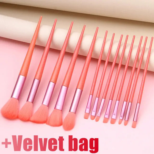 13Pieces Soft Fluffy Makeup Brushes Set