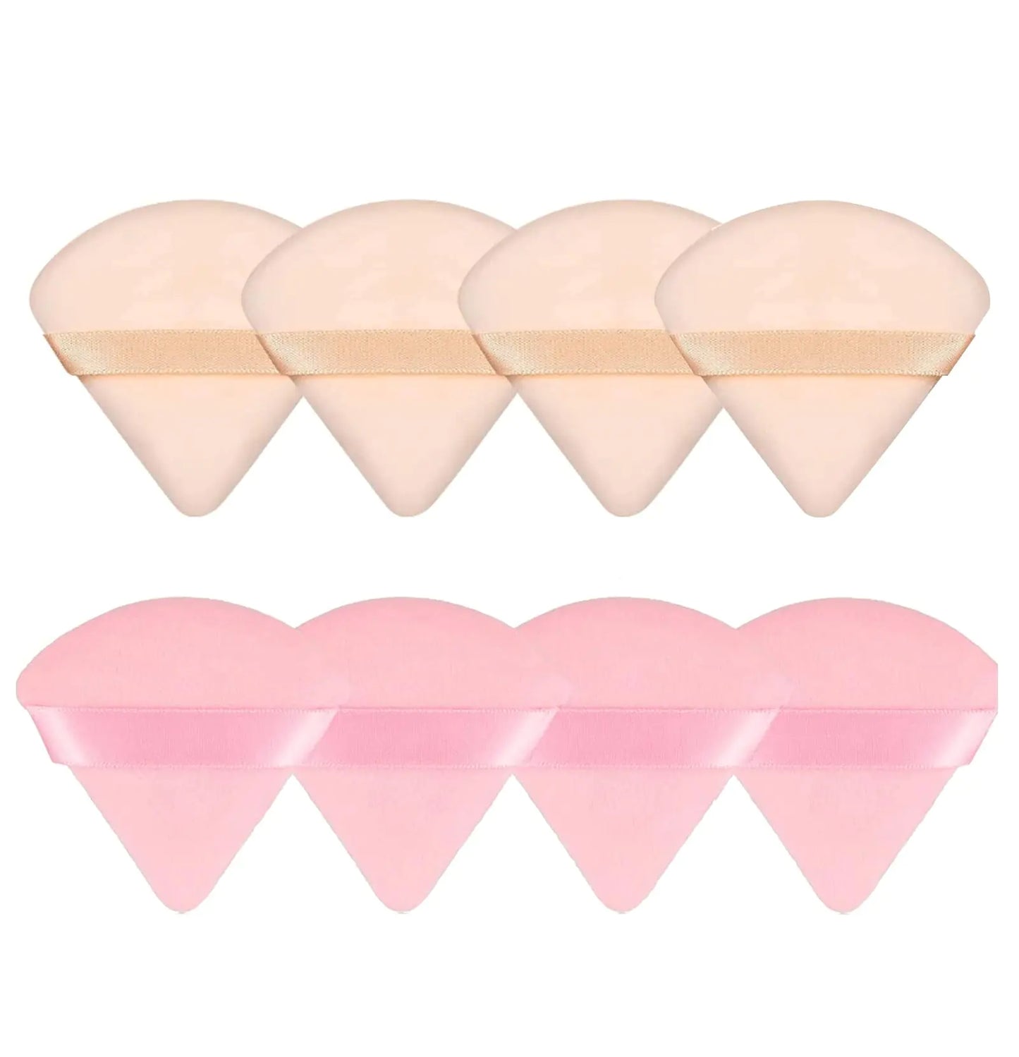 8 Pieces Triangle Powder Puff Face Soft Triangle Makeup