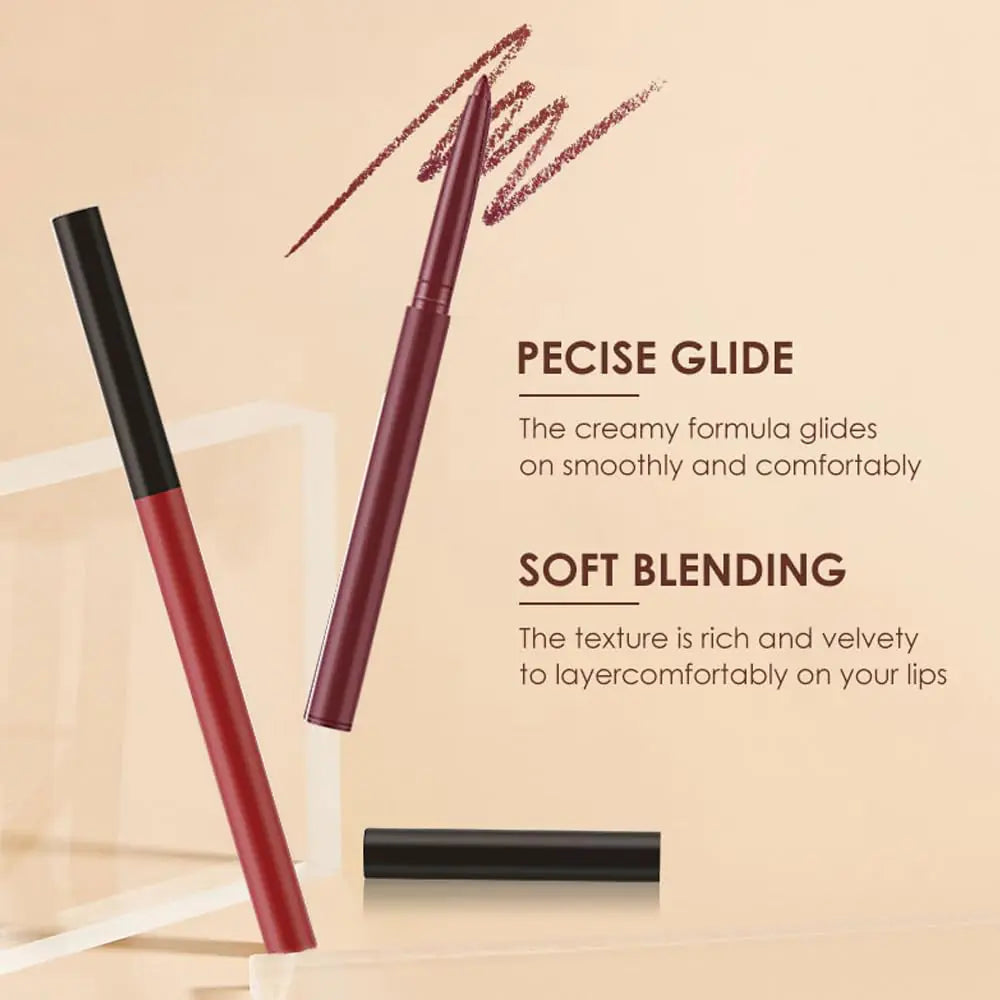 BestLand 6Pcs Matte Liquid Lipstick + Lip Liner Pens Set