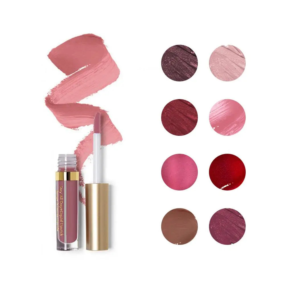 8 Pieces Professional Lip Glaze Gloss